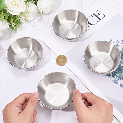6Pcs Stainless Steel Dipping Bowls&nbsp;AJEW-CP0009-70P
