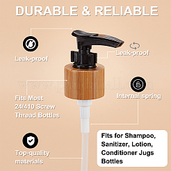 Plastic & Bamboo Pump Bottle Replacement Top&nbsp;MRMJ-WH0087-12A