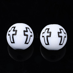 Opaque Acrylic Beads&nbsp;X-SACR-S273-38-A01