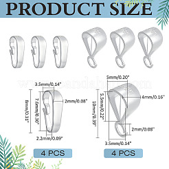 Pendant Bail Sets&nbsp;STER-ME0001-42