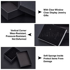 Kraft Cotton Filled Cardboard Paper Jewelry Set Boxes&nbsp;CBOX-R036-11B