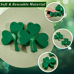 4 Bag Felt Clover Hanging Banner for Saint Patrick's Day Decoration&nbsp;AJEW-CY0002-43