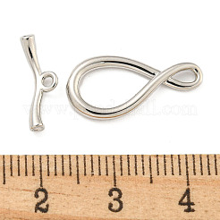 Brass Toggle Clasps&nbsp;KK-A223-05P