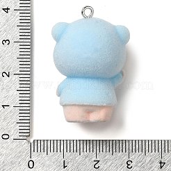Flocking Resin Pendants&nbsp;RESI-D072-03C
