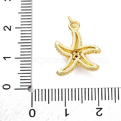 Brass Micro Pave Cubic Zirconia Pendants&nbsp;KK-S510-47G-02