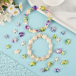 120Pcs 6 Styles Synthetic Turquoise Dyed Beads&nbsp;G-YW0002-30