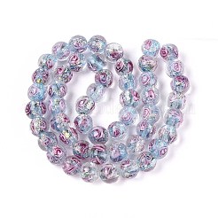Handmade Foil Lampwork Beads&nbsp;LAMP-T021-33C
