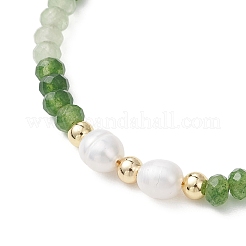 Dyed Natural Malaysia Jade & Natural Cultured Freshwater Pearl Bead Bracelets & Necklaces Sets&nbsp;SJEW-JS01373-02
