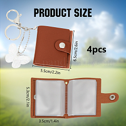 4Pcs PU Leather Cover Photo Albums & Acrylic Keychains&nbsp;KEYC-DR00017