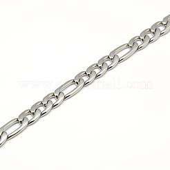 Tarnish Resistant Fashionable 304 Stainless Steel Figaro Chain Necklaces for Men&nbsp;X-STAS-A028-N016P