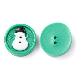 Resin Buttons Christmas Theme&nbsp;BUTT-CJC0001-01E