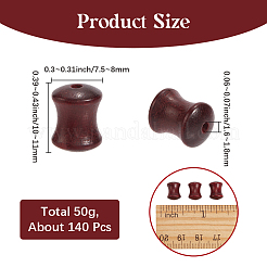 140Pcs Natural Wood Beads&nbsp;WOOD-SC0002-10