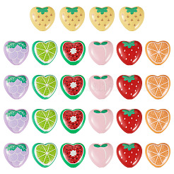 28Pcs 7 Styles Opaque Acrylic Beads&nbsp;MACR-TA0002-41