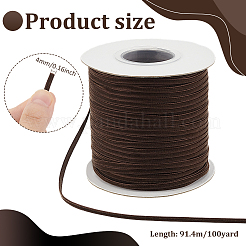 100 Yards Single Face Velvet Ribbon&nbsp;DIY-WH0656-16A