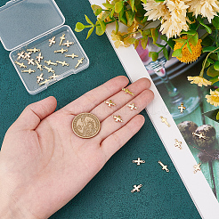 32pcs 2 styles Brass Connector Charms&nbsp;KK-BC0010-74
