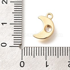 Brass Micro Pave Cubic Zirconia Charms&nbsp;KK-C085-22G