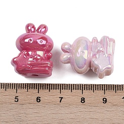 UV Plating Opaque Acrylic Beads&nbsp;MACR-C036-11