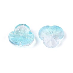 Baking Paint Transparent Glass Bead Caps&nbsp;DGLA-N014-09A-04