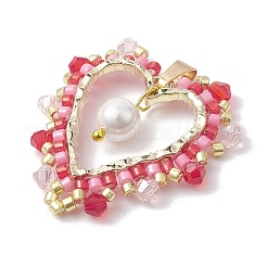 Seed Glass & Shell Pearl Pendant&nbsp;PALLOY-MZ00235