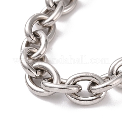 Non-Tarnish 304 Stainless Steel Chunky Cable Chains Bracelet for Men Women&nbsp;BJEW-G618-04P-B03