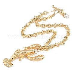 Alloy Lobster Pendant Necklaces for Women&nbsp;AL-CBA4777-01