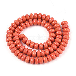 Opaque Solid Color Glass Beads Strands&nbsp;X-GLAA-ZX008-8mm-18E