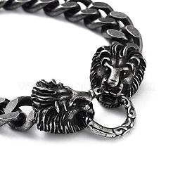 304 Stainless Steel Cuban Link Chains Bracelets&nbsp;BJEW-D031-13B