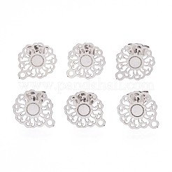 Non-Tarnish 304 Stainless Steel Stud Earring Findings&nbsp;STAS-S079-35B