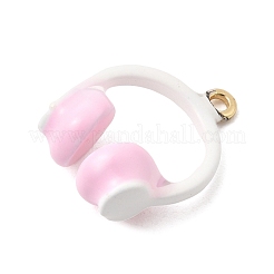 Brass Enamel Pendants&nbsp;KK-K274-11G-02