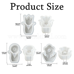 3Pcs 3 Styles DIY Candle Silicone Molds&nbsp;SIMO-CJ0001-02