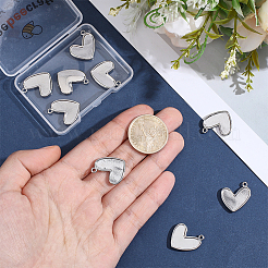 12Pcs 304 Stainless Steel Pendants&nbsp;STAS-BBC0010-13