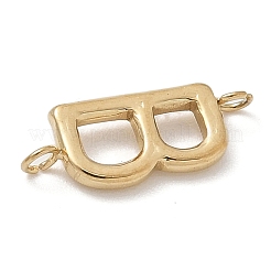 304 Stainless Steel Letter Connector Charms&nbsp;LS-STAS-M108-01G-02