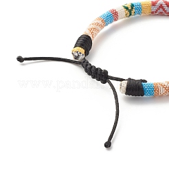 Ethnic Tribal Cloth Braided Bead Bracelet&nbsp;BJEW-JB07483