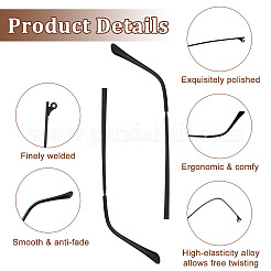 4Pcs 2 Colors Alloy Eyeglasses Arm&nbsp;FIND-GF0004-29