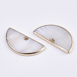 Natural Freshwater Shell Pendants&nbsp;SSHEL-R045-12