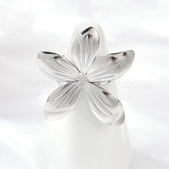 304 Stainless Steel Cuff Rings&nbsp;RJEW-D306-17P
