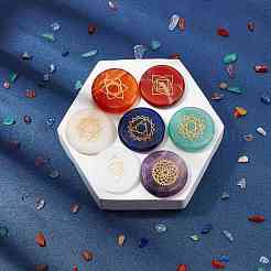 Chakra Themed Natural & Synthetic Mixed Gemstone Beads&nbsp;G-WH0007-07