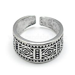 Adjustable Alloy Wide Band Cuff Finger Rings&nbsp;RJEW-S038-011