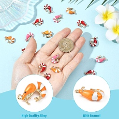 2Pcs Alloy Enamel Pendants&nbsp;ENAM-YW0006-47A