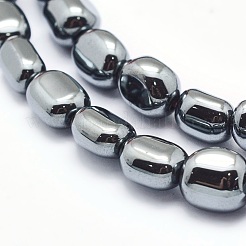 Non-magnetic Synthetic Hematite Beads Strands&nbsp;G-L488-B-15
