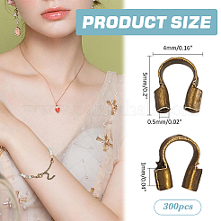 300Pcs Brass Wire Guardian and Protectors&nbsp;KK-ME0002-66