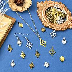 120Pcs 15 Styles Tibetan Style Alloy Pendants&nbsp;FIND-CJ0005-06