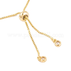 Butterfly Rack Plating Brass Box Chain Slider Bracelets&nbsp;BJEW-S148-02G