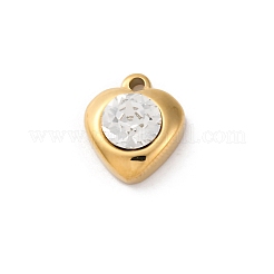 304 Stainless Steel Rhinestone Pendants&nbsp;STAS-M110-29G