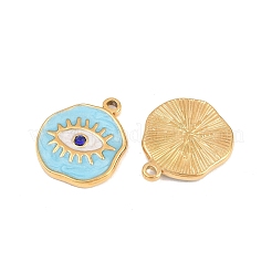 304 Stainless Steel Enamel Pendants&nbsp;STAS-K293-13G