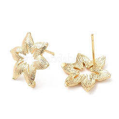 Brass Stud Earring Hooks&nbsp;X-KK-F855-22G