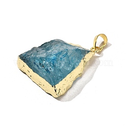 Raw Rough Natural Dyed Quartz Crystal Pendants&nbsp;G-G895-05LG-05