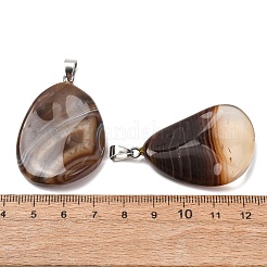 Natural Banded Agate Pendants&nbsp;GG-K002-05C
