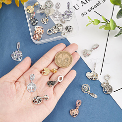 20pcs 10 Style Alloy & Brass European Dangle Charms&nbsp;MPDL-PH0001-14