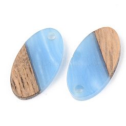 Opaque Resin & Walnut Wood Pendants&nbsp;RESI-S389-041A-C01
